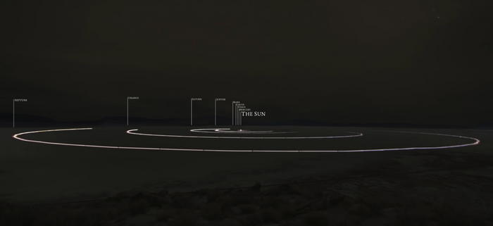 To Scale Model Of Solar System Built In Nevada D Space